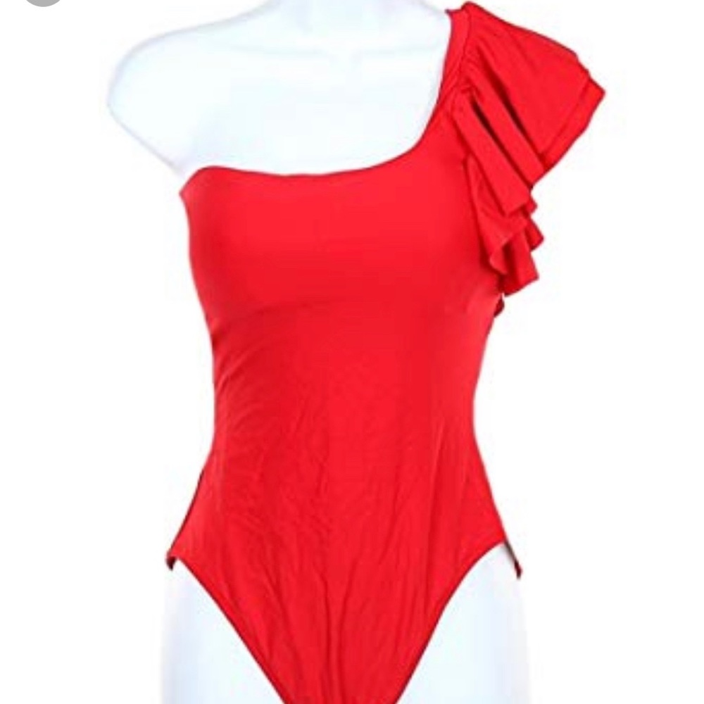 J. Crew Size 6 Ruffle Swimsuit
